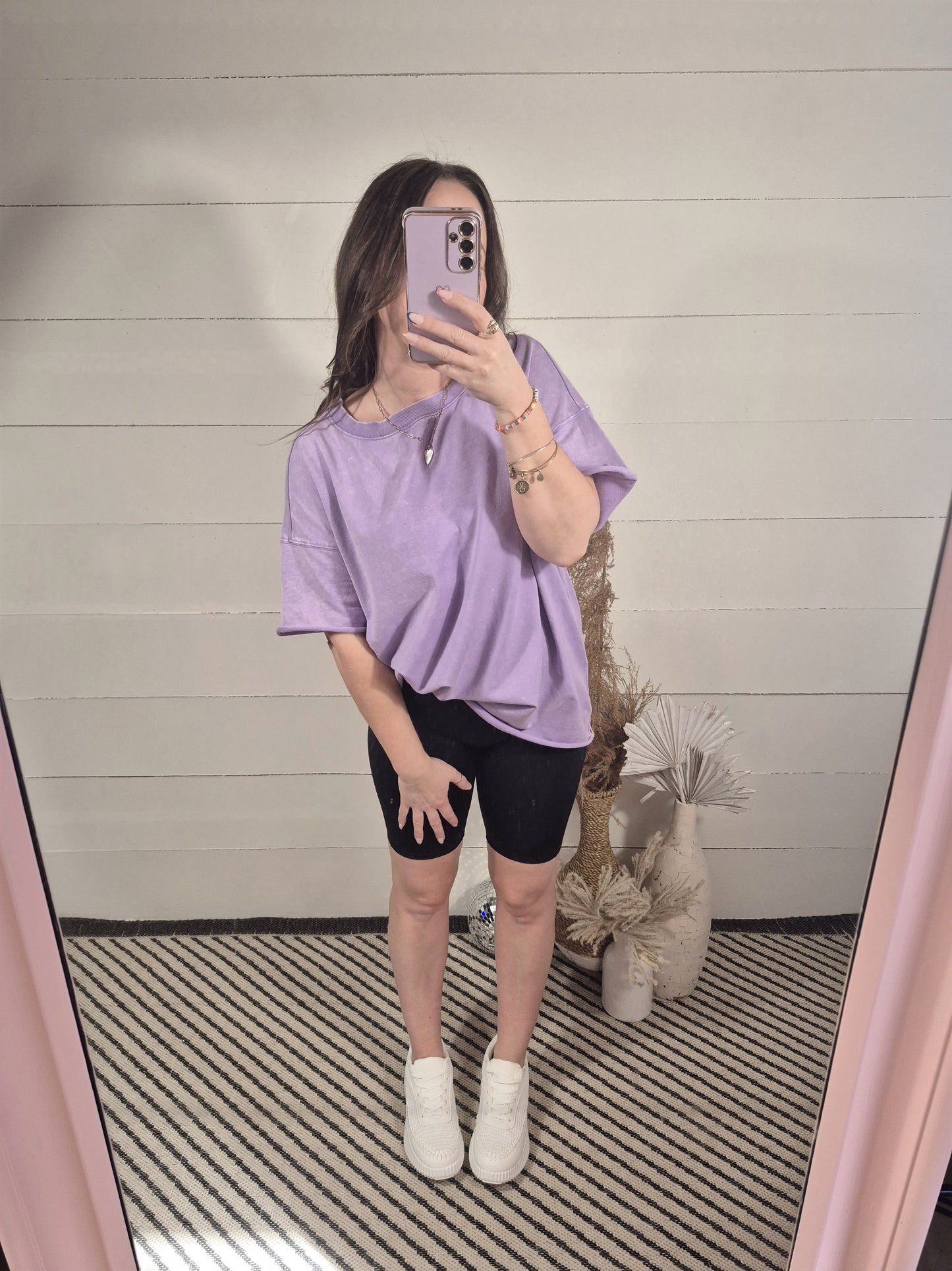 *NEW* Summer Edit Boyfriend Tee - Lavender