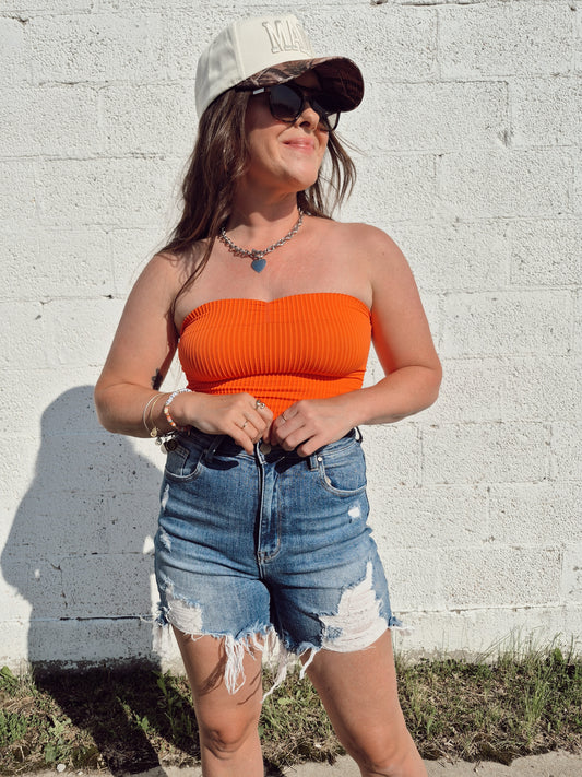 *NEW* Gracie Tube Top - Cherry Tomato