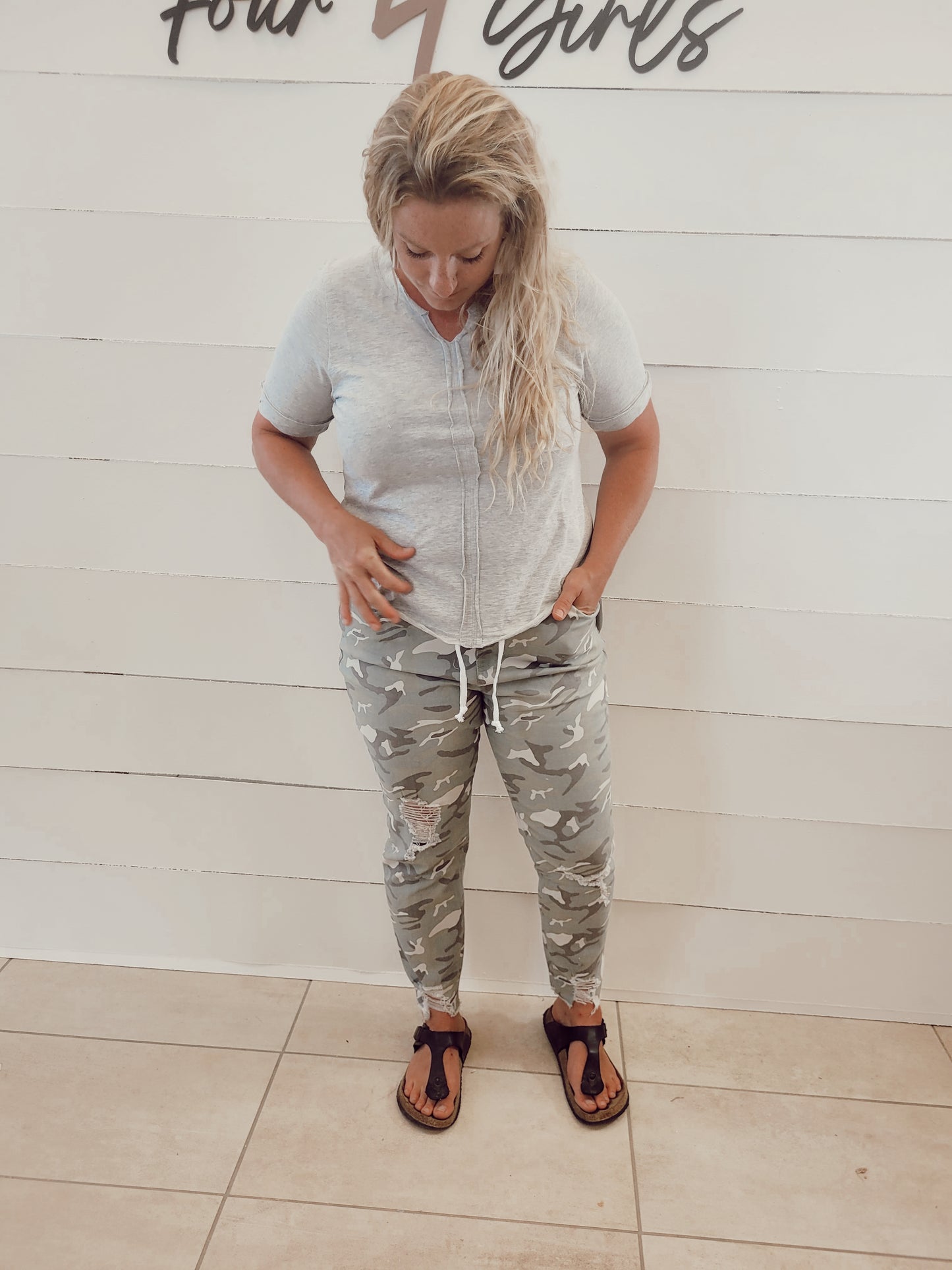 *NEW* Miles Ahead High Waisted Camo Joggers