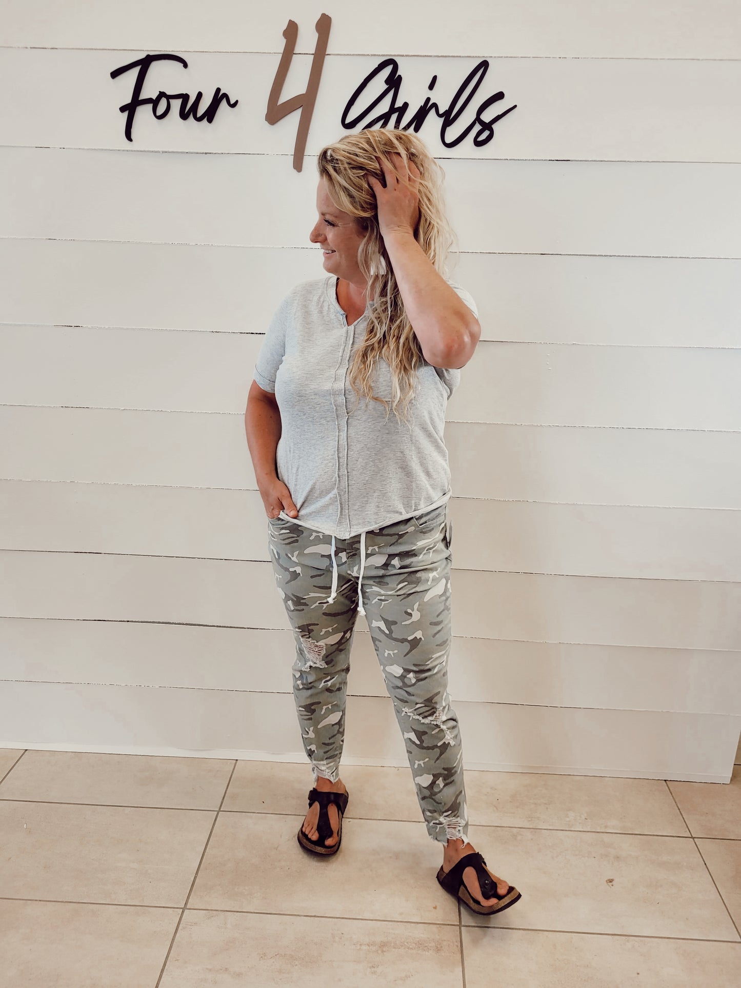 *NEW* Miles Ahead High Waisted Camo Joggers