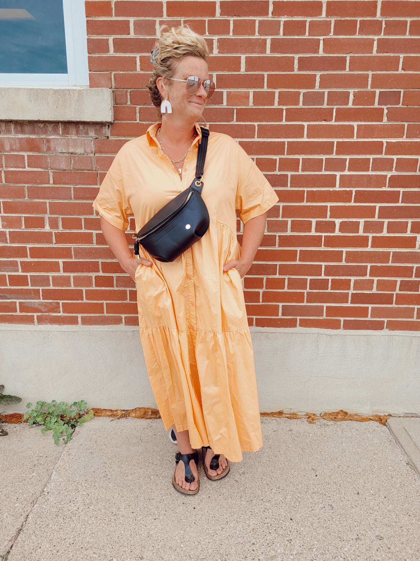 *NEW* Orange Creamsicle Midi Dress