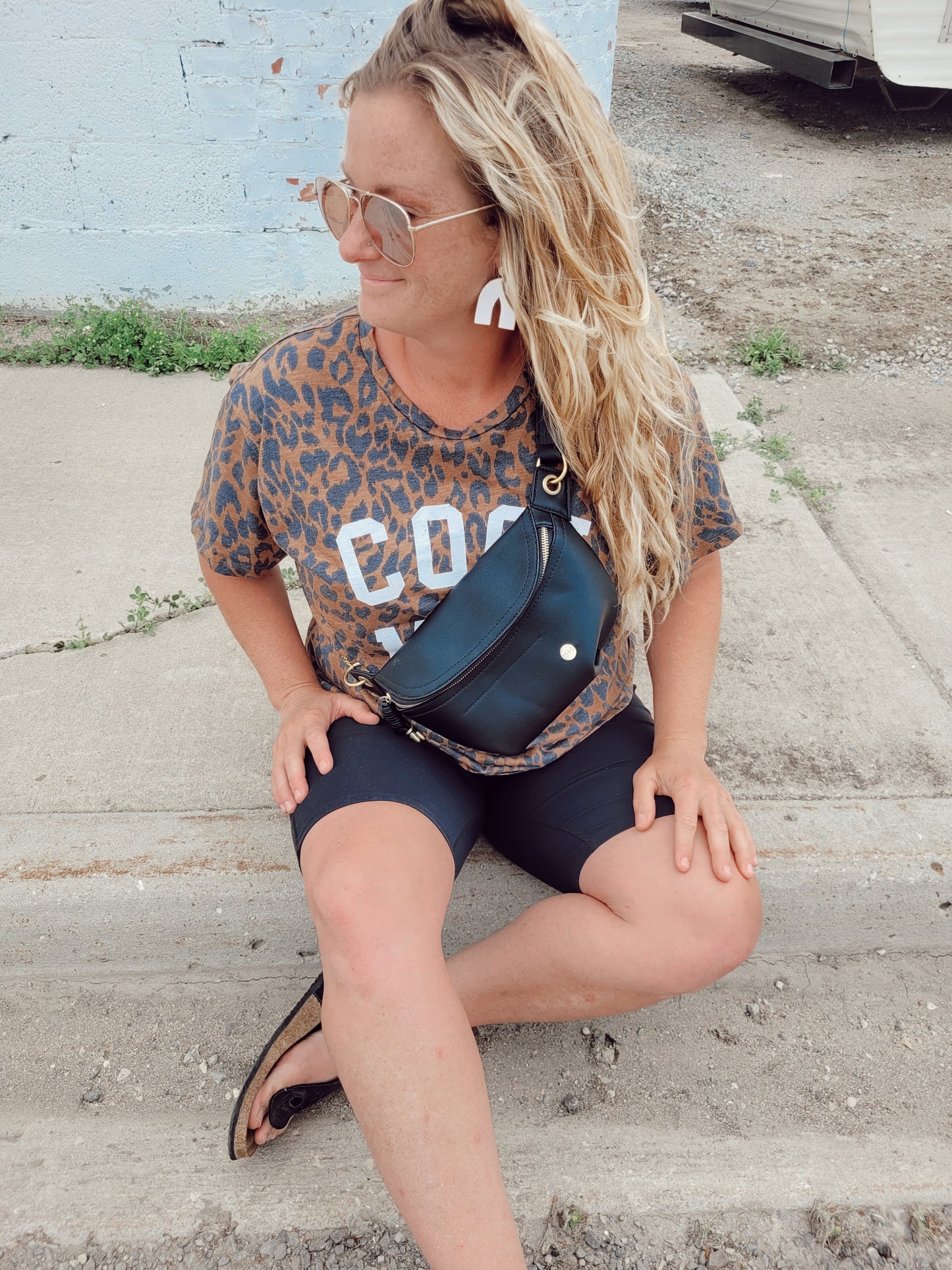 *NEW* Cool Mom Leopard Graphic Tee