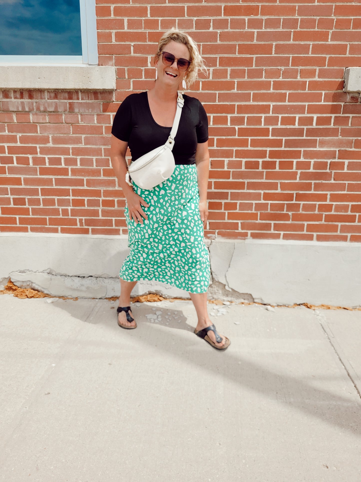 *FINAL SALE* Seeing Spots Midi Skirt