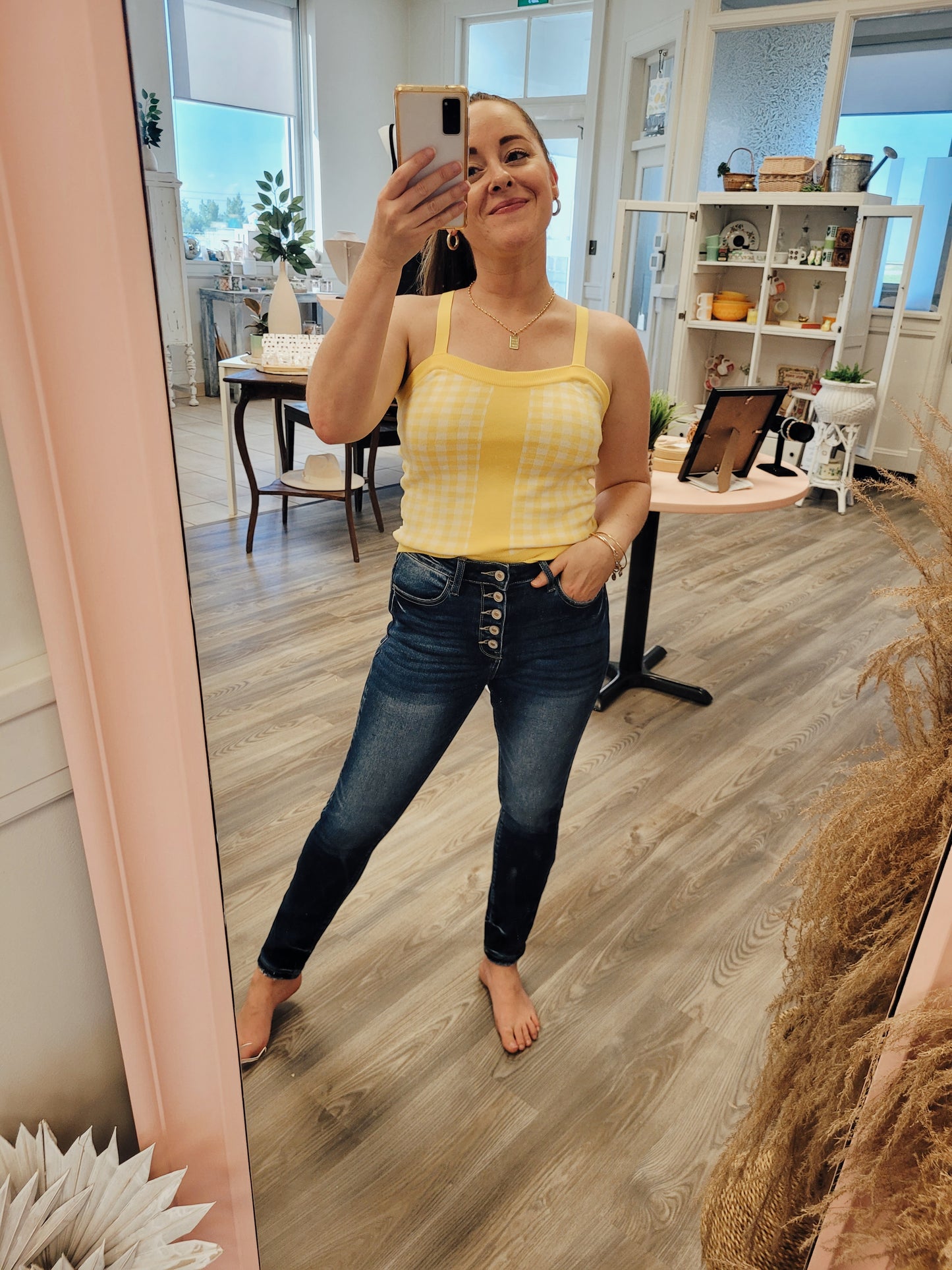*FINAL SALE* Lemon Drop Sweater Tank