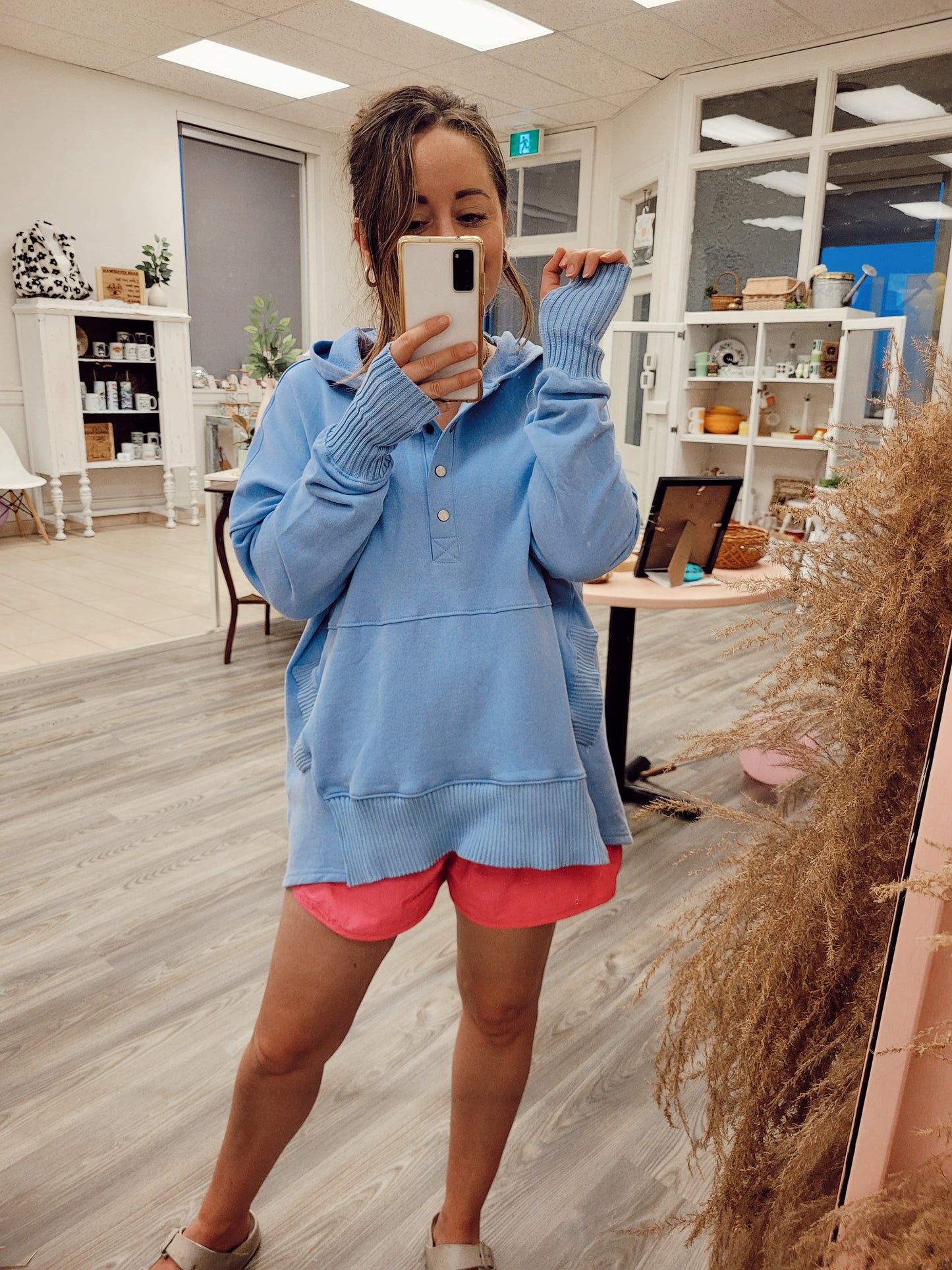*NEW* Perfect Fit Hooded Sweater - Blueberry