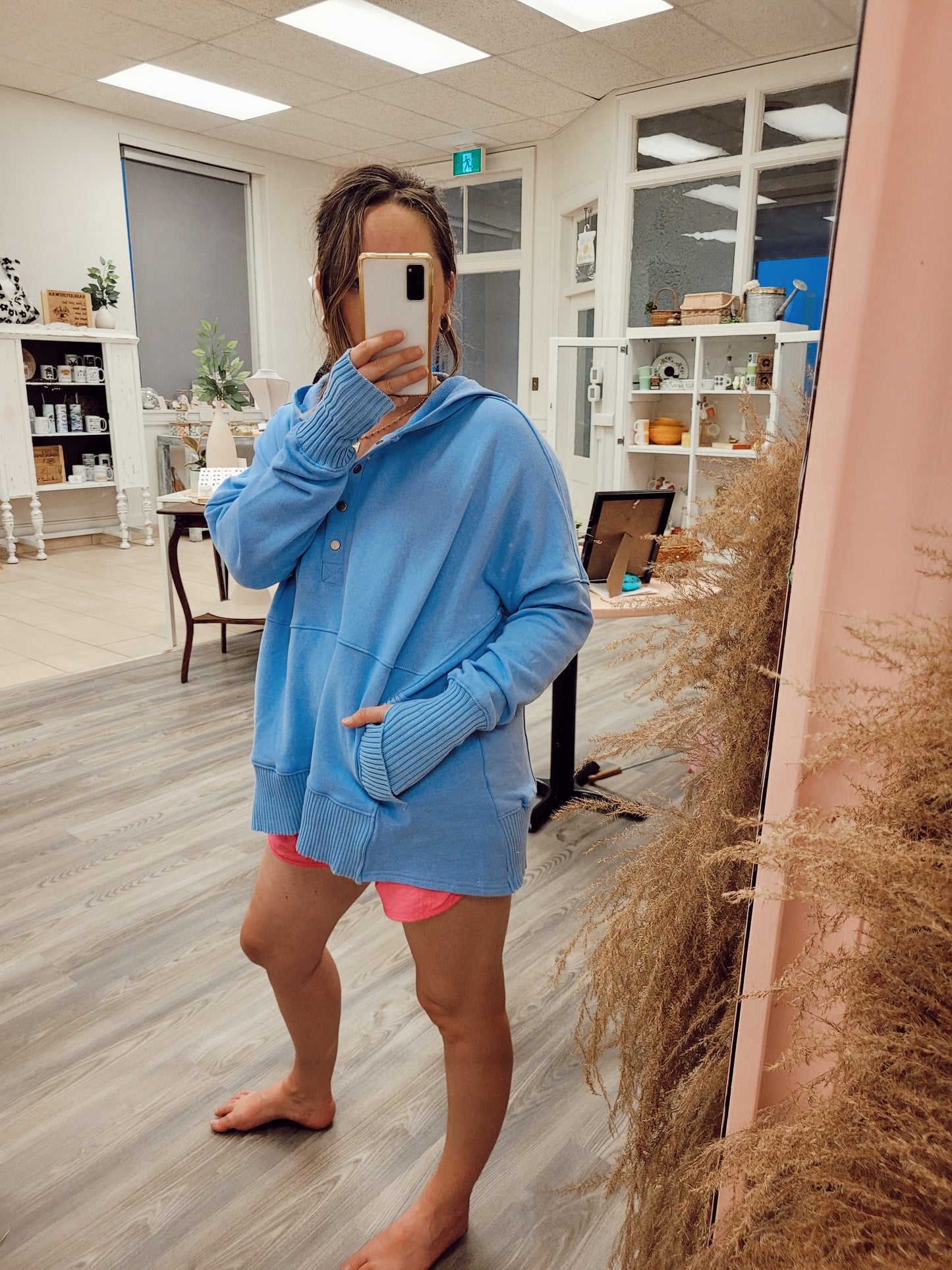 *NEW* Perfect Fit Hooded Sweater - Blueberry