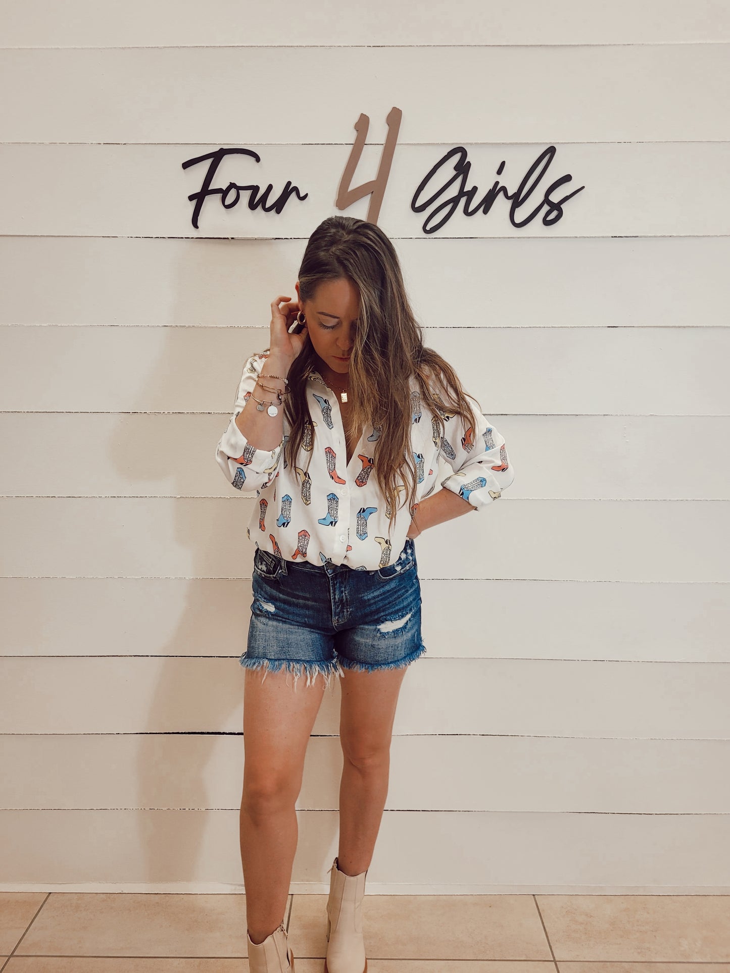 *NEW* Boot Scootin' Boogie Button Down
