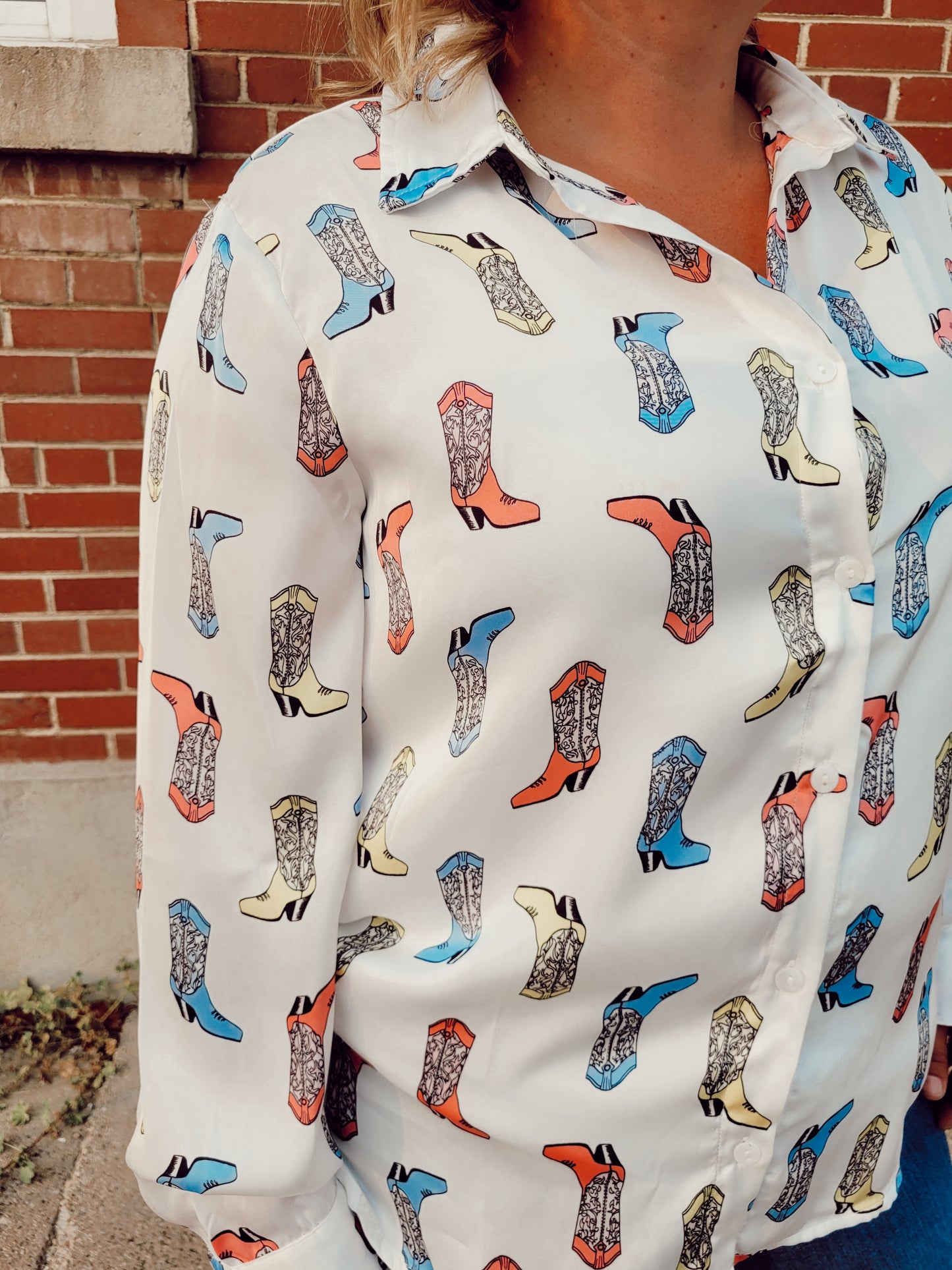 *NEW* Boot Scootin' Boogie Button Down