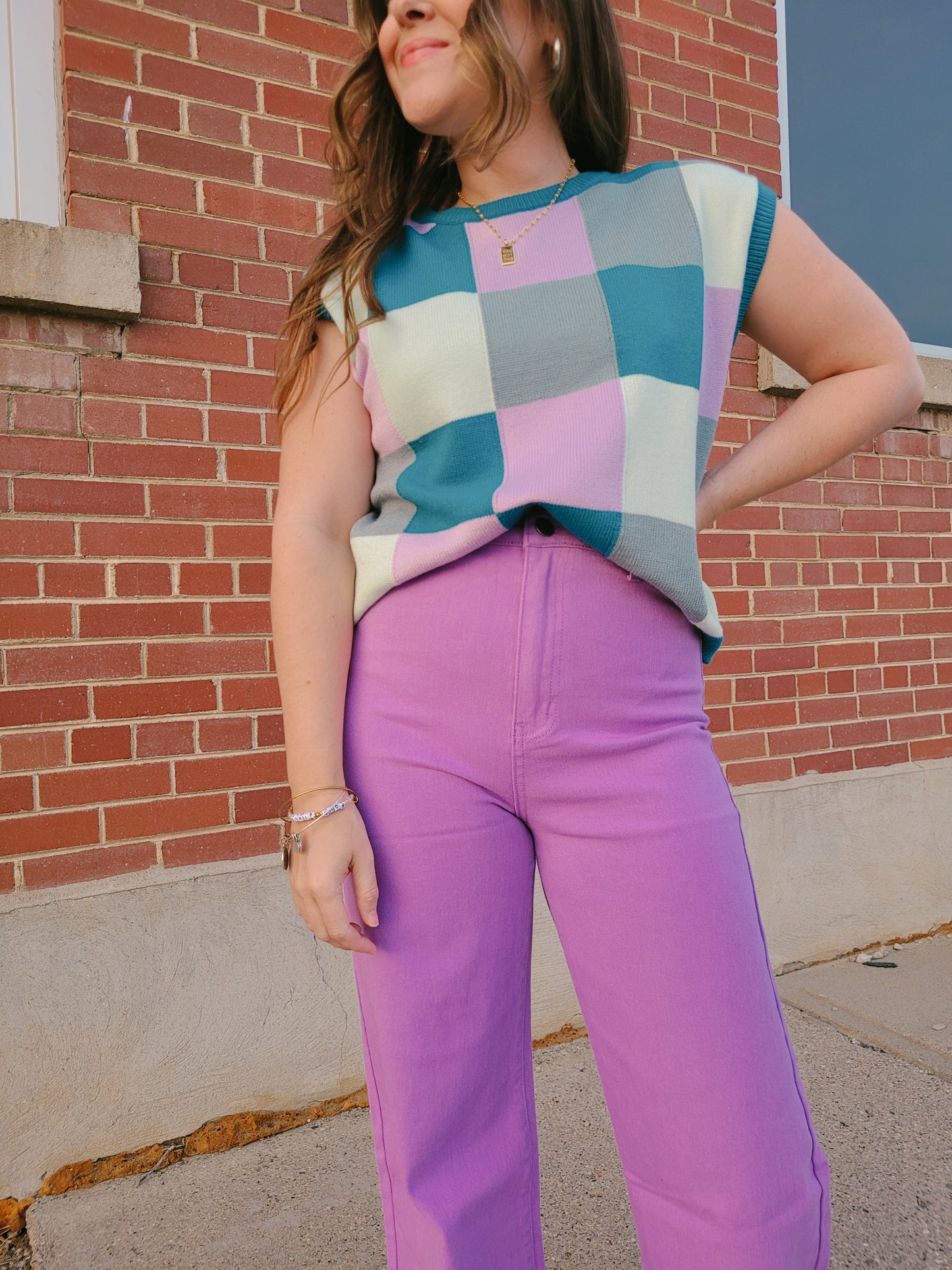 *NEW* Pep Talk Color Block Sweater Vest