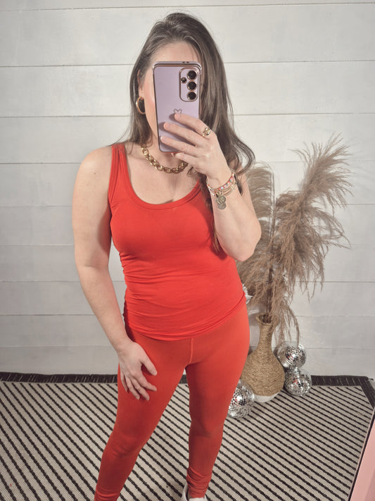 *NEW* Basic Tank - Cherry Red