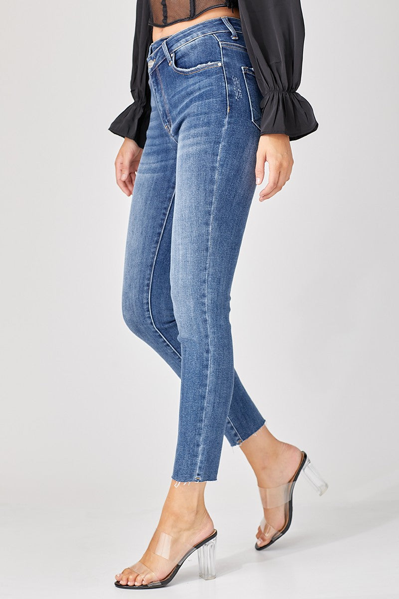 *FINAL SALE* Mason High Rise Crossover Loose Ankle Skinny