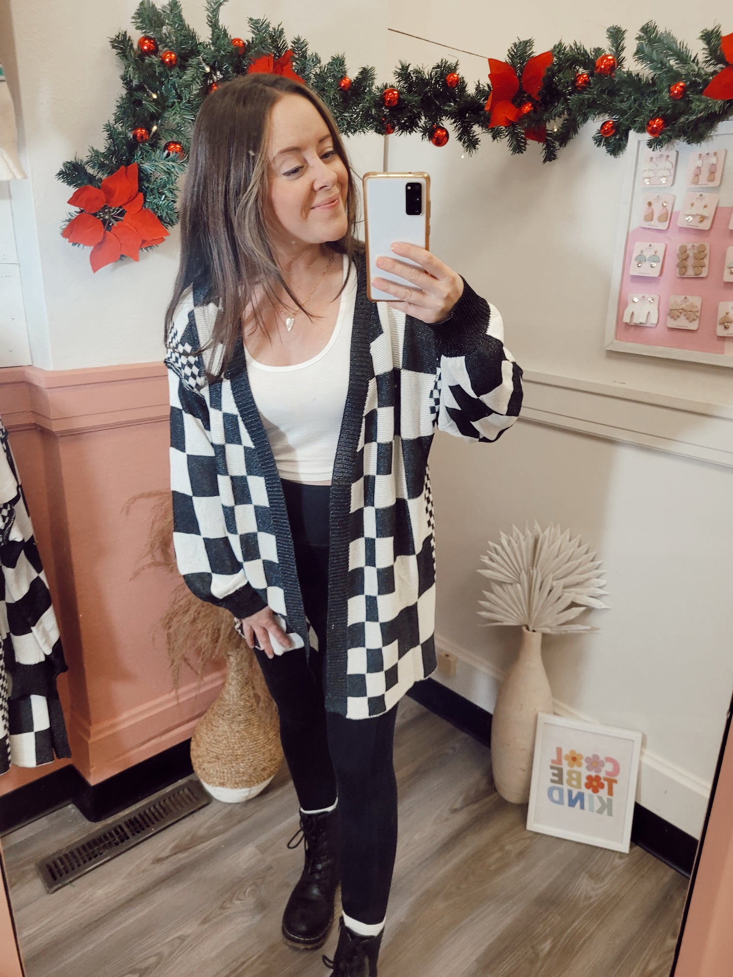 *NEW* Meet You There Checkered Cardigan