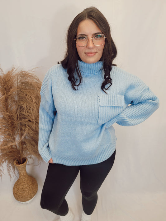 *NEW* Blue Skies Ribbed Knit Sweater