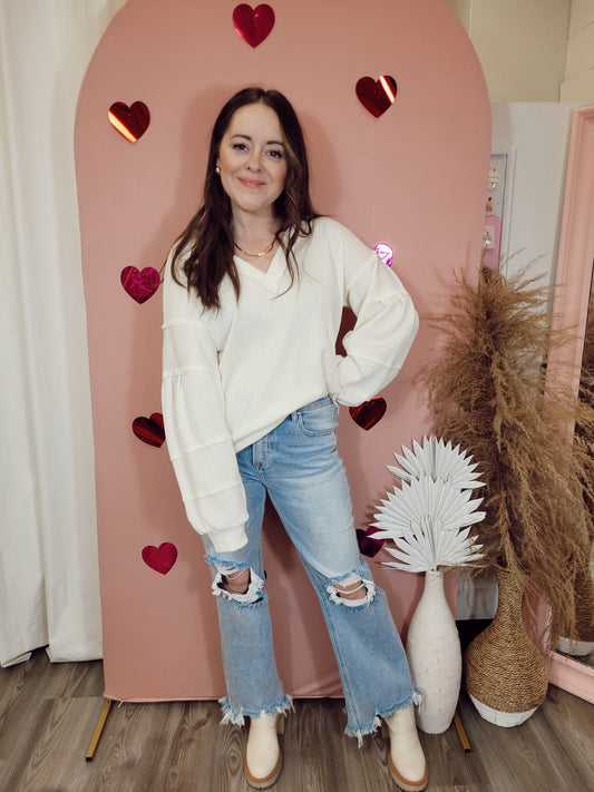 *NEW* Easy Going Girly Knit Top