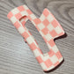 *NEW* Pink Checkered Claw Clip