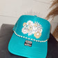 *NEW* Floral Mama Trucker Hat W/ Pearl Chain