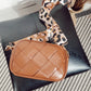 *NEW* Leopard Strap Woven Bag