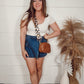 *NEW* Leopard Strap Woven Bag