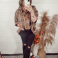 *NEW* Best Days Blouse - Brown Plaid