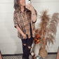 *NEW* Best Days Blouse - Brown Plaid