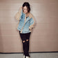*NEW* Cooler Days Mixed Media Denim Jacket