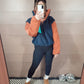 *NEW* Aspen Pullover - Navy/Orange Combo