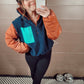 *NEW* Aspen Pullover - Navy/Orange Combo