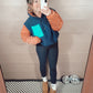 *NEW* Aspen Pullover - Navy/Orange Combo