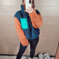 *NEW* Aspen Pullover - Navy/Orange Combo