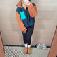 *NEW* Aspen Pullover - Navy/Orange Combo