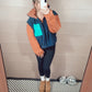 *NEW* Aspen Pullover - Navy/Orange Combo