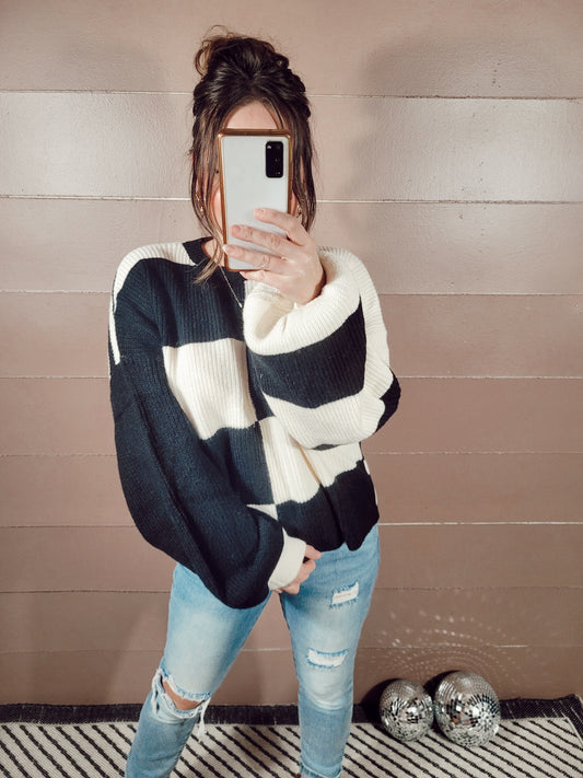 *NEW* Two Faced Knit Sweater