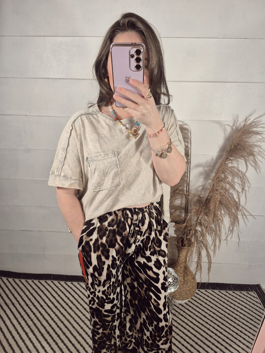 *NEW* New Girl Pocket Tee - Sleet