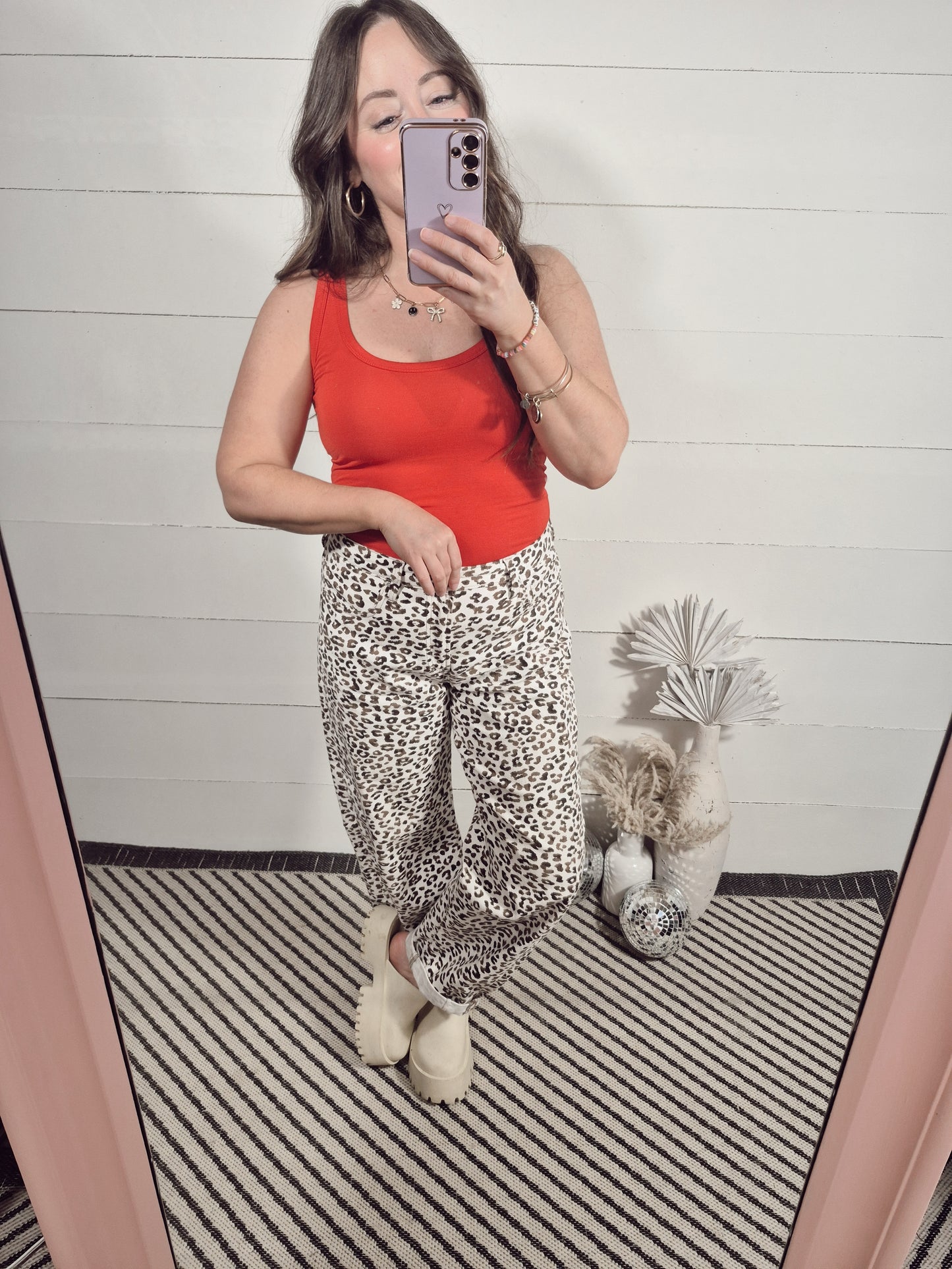 *NEW* Playful Days Leopard Barrel Jeans