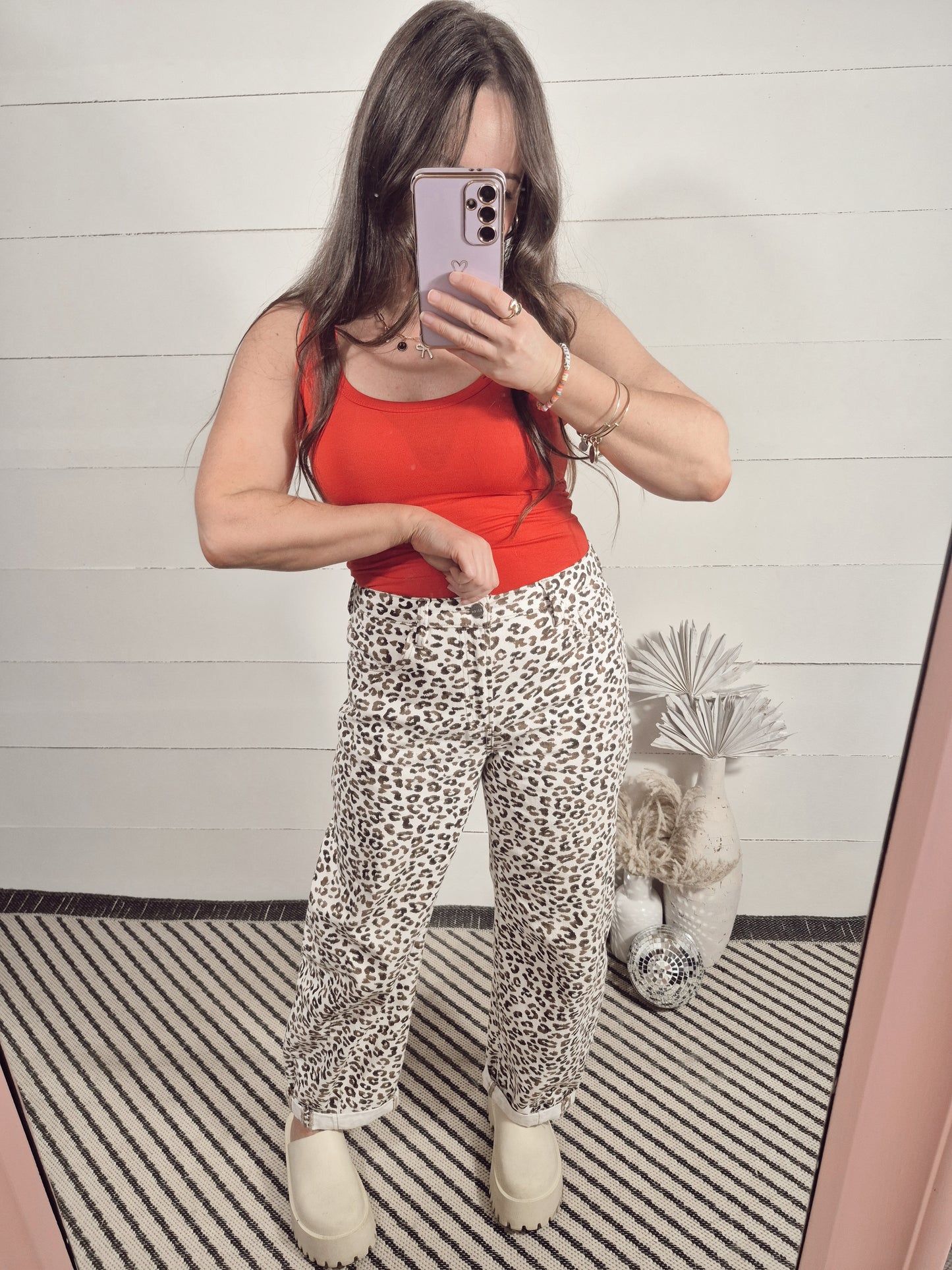 *NEW* Playful Days Leopard Barrel Jeans
