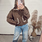 *NEW* Ric Rac Chocolate Cardigan