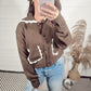 *NEW* Ric Rac Chocolate Cardigan