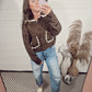 *NEW* Ric Rac Chocolate Cardigan
