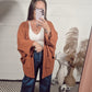 *NEW* Ain't It Fun Cardigan - Rust