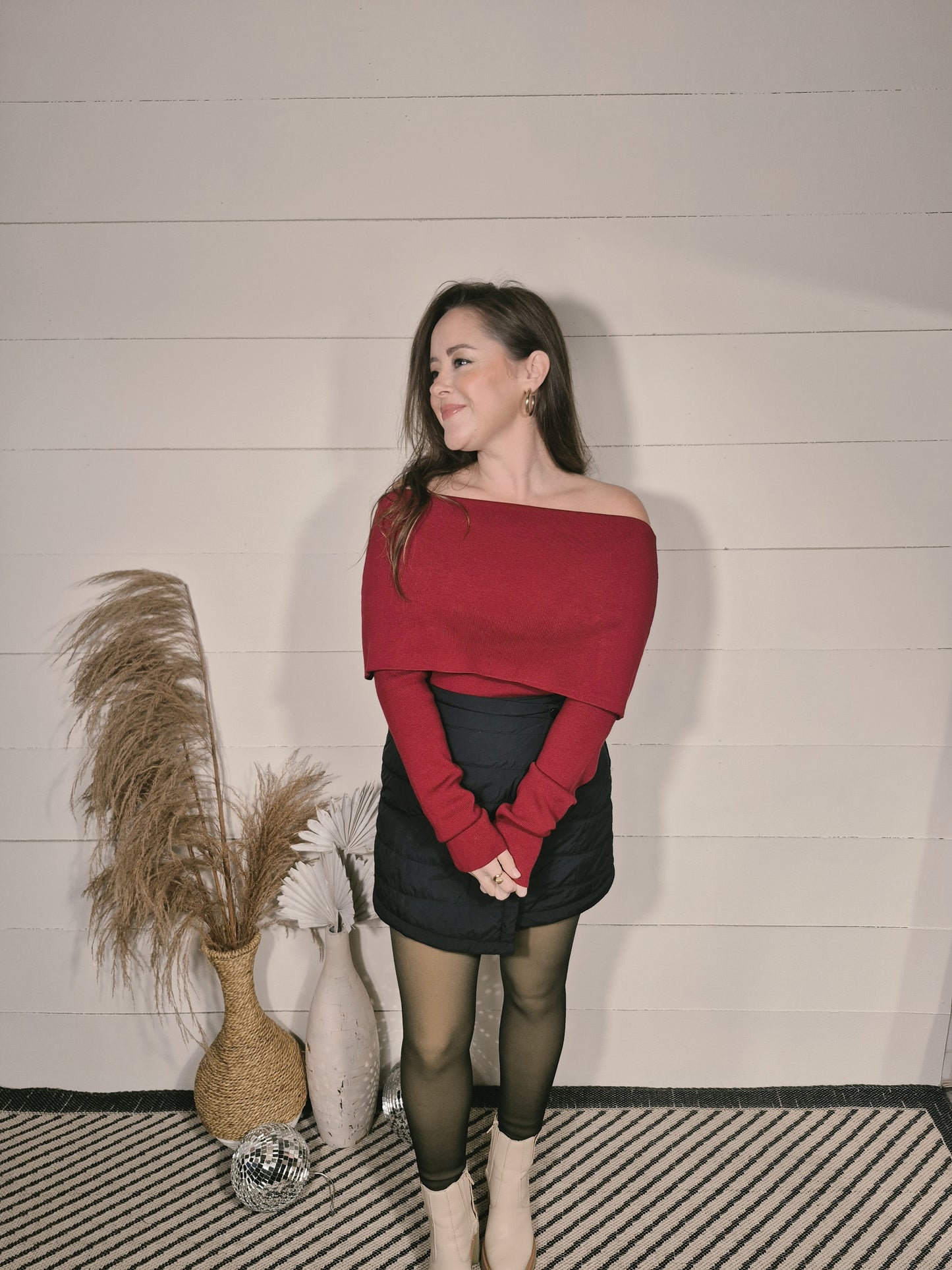 *NEW*  Taking Chances Off The Shoulder Sweater