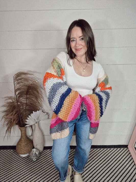 *NEW* Colors Of The Rainbow Cardi