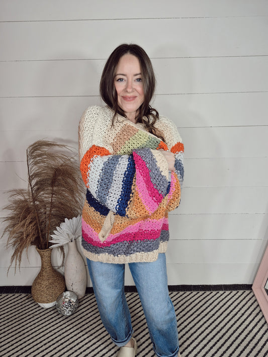 *NEW* Colors Of The Rainbow Cardi