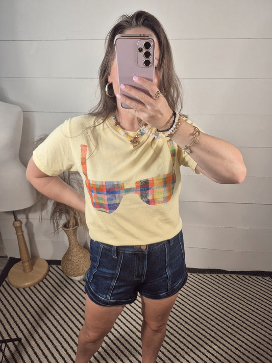 *NEW* Bikini Graphic Tee - Butter Yellow