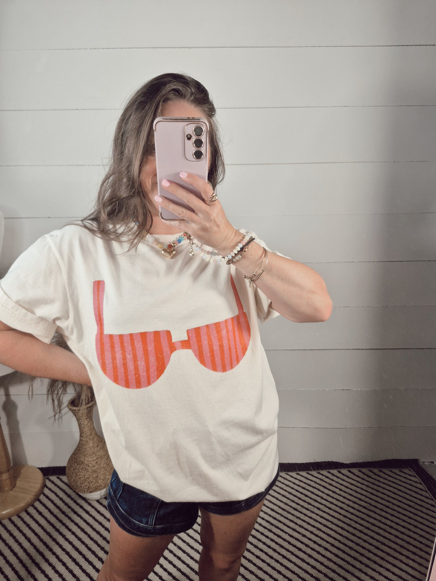 *NEW* Bikini Graphic Tee - Cream