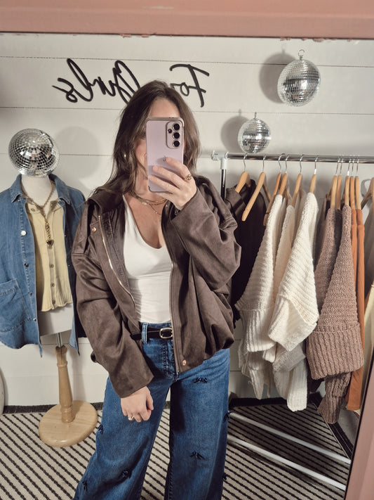 *NEW* It Girl Suede Jacket