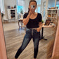 *FINAL SALE* Basic Bestie Crop Tee - Black