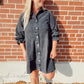 *NEW* Country Nights Denim Dress - Washed Black