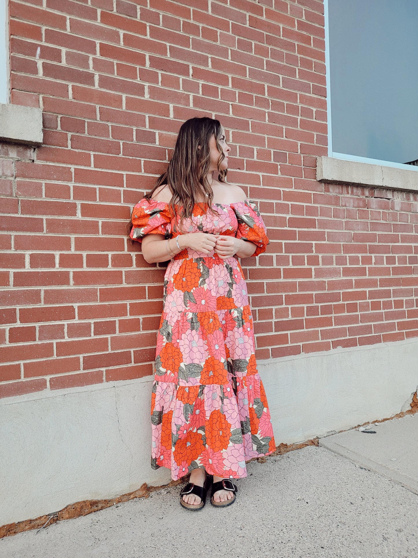 *NEW* Fell For You Floral Smocked Midi Dress